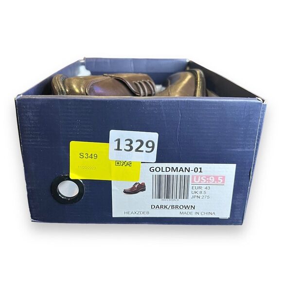 Bruno Marc Men's Square Toe Classic Business Dress Shoes Goldman 1 Size‎ 9.5 - Picture 9 of 10